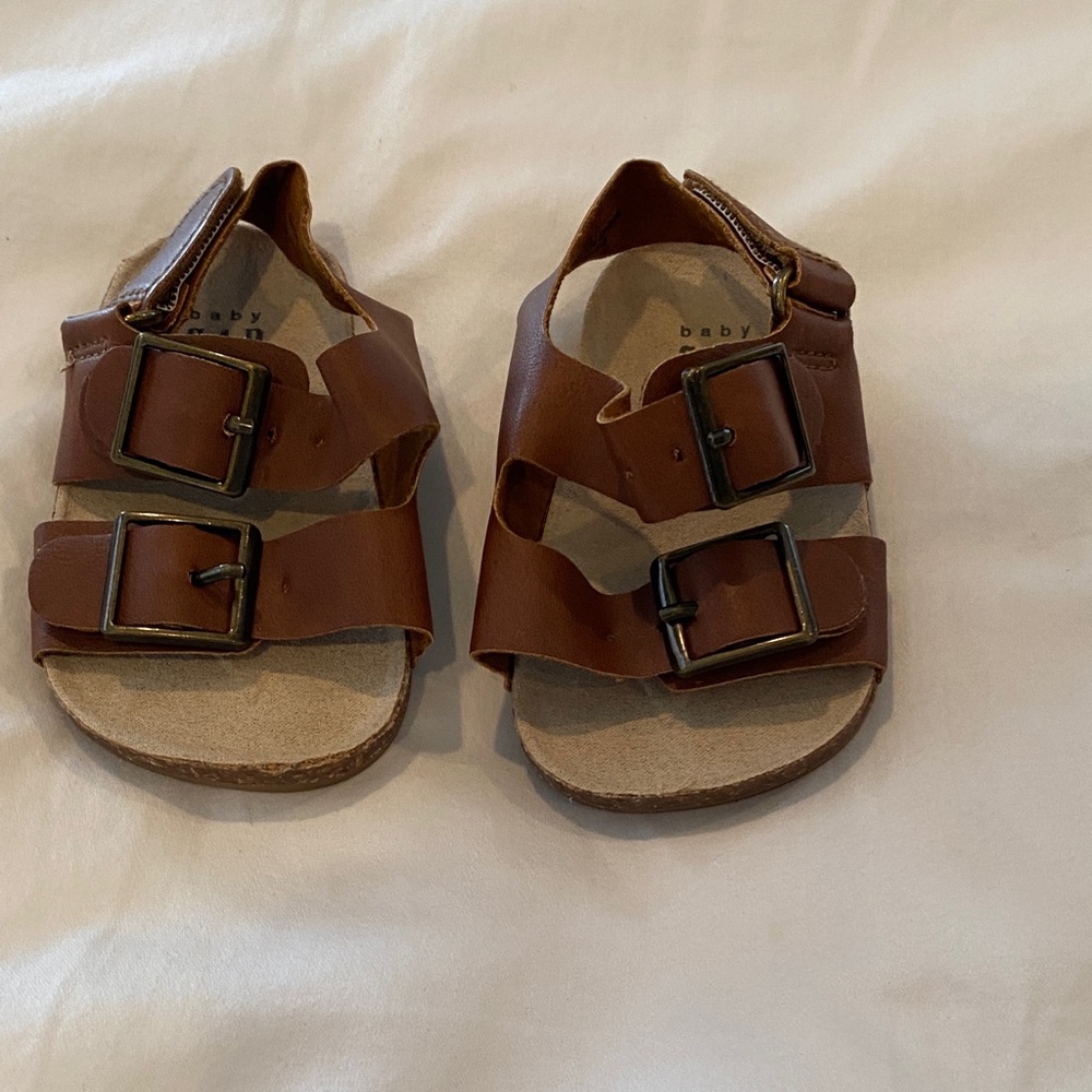 GAP Brown Kids Sandals with Buckle Straps